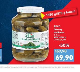 Kaufland Efko okurky nabídka