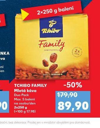Kaufland Tchibo family mletá káva nabídka