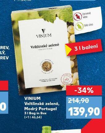 Kaufland Vinium nabídka
