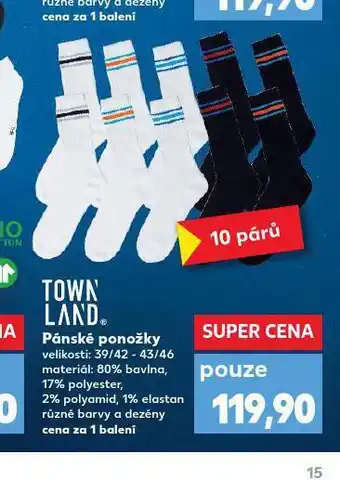 Kaufland Pánské ponožky nabídka