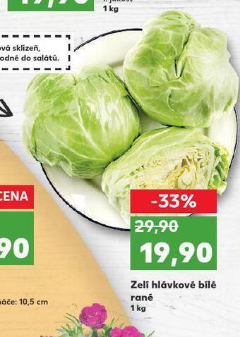 Kaufland Zelí hlávkové bílé rané nabídka