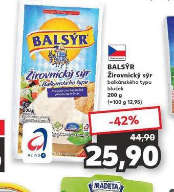 Kaufland Balsýr žirovnický sýr nabídka