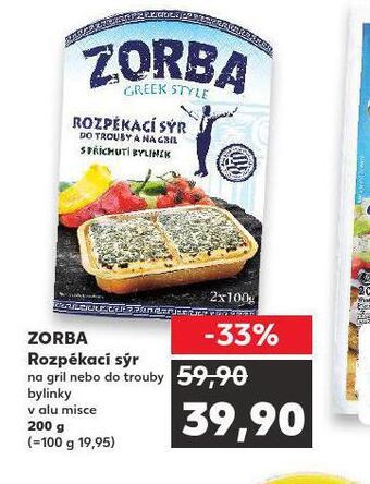 Kaufland Zorba rozpékací sýr nabídka