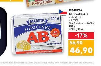 Kaufland Madeta jihočeské ab nabídka