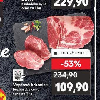 Kaufland Vepřová krkovice bez kosti nabídka