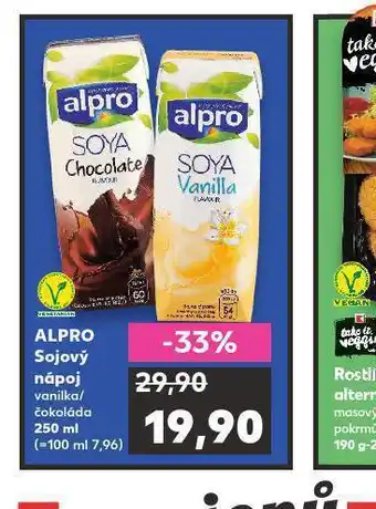 Kaufland Alpro sojový nápoj nabídka