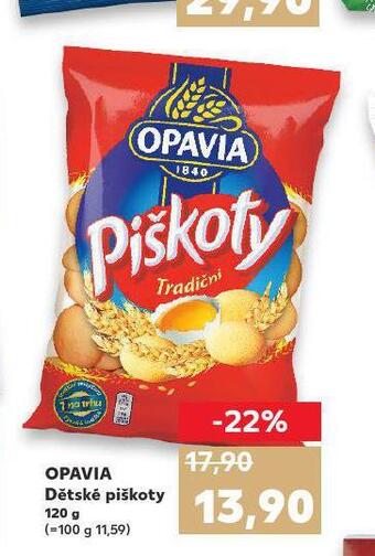 Kaufland Opavia dětské piškoty nabídka