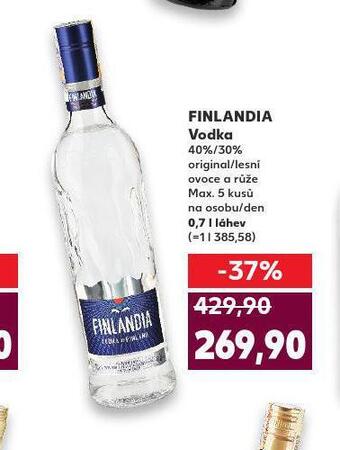 Kaufland Finlandia vodka nabídka