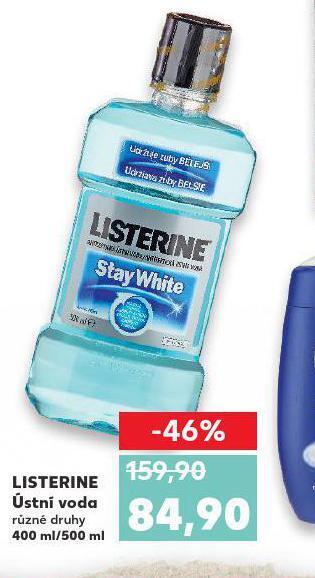 Kaufland Listerine ústní voda nabídka