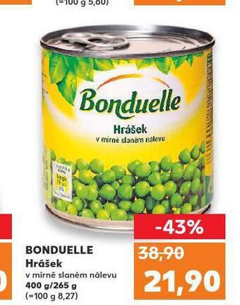 Kaufland Bonduelle hrášek nabídka