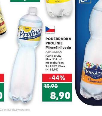 Kaufland Poděbradka prolinie ochucená nabídka