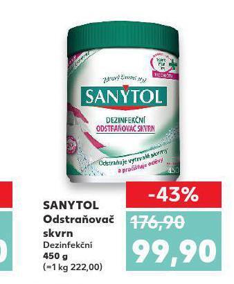 Kaufland Sanytol odstraňovač skvrn nabídka