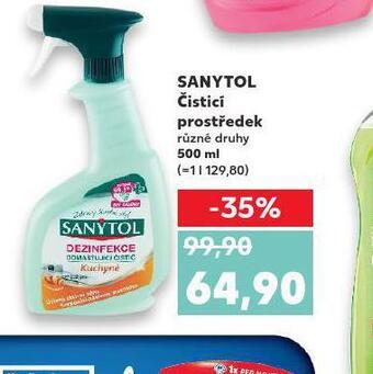 Kaufland Sanytol čistící prostředek nabídka