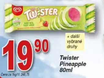 Hruška Twister Pineapple 80ml nabídka