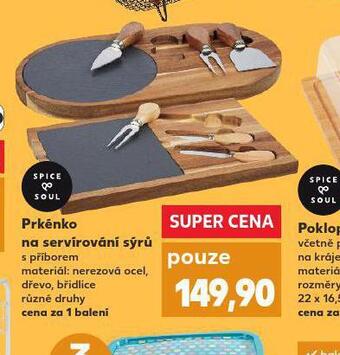 Kaufland Prkénko na servírování sýrů nabídka