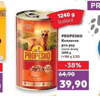 Kaufland Propesko konzerva pro psy nabídka