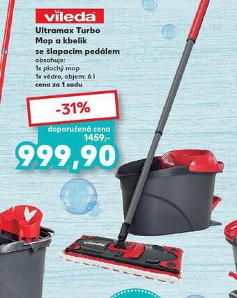 Kaufland Ultramax turbo mop a kbelík se šlapacím pedálem nabídka
