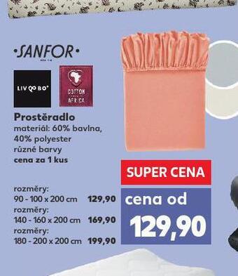 Kaufland Napínací prostěradlo 90-100 x 200 cm nabídka