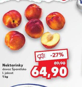 Kaufland Nektarinky nabídka