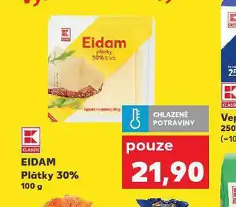 Kaufland Eidam plátky 30% nabídka
