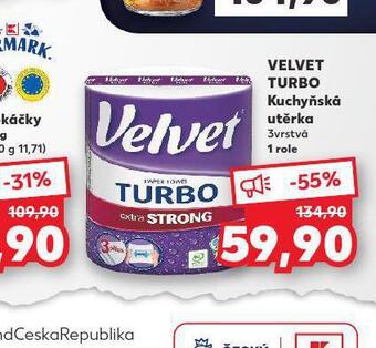 Kaufland Velvet turbo kuchyňská utěrka nabídka
