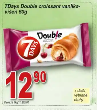 Hruška 7Days Double croissant vanilka-víšen 60g nabídka