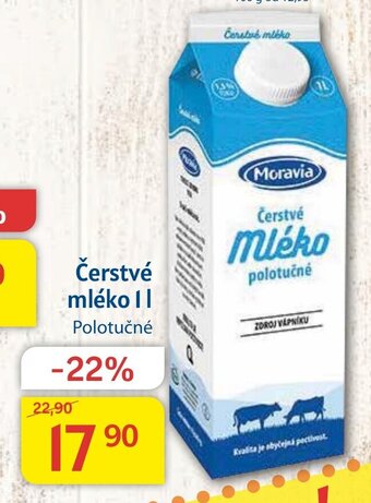 Kubík potraviny Čerstvé mléko 1l nabídka
