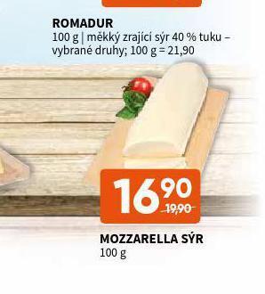 Terno Mozzarella sýr nabídka