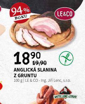 Terno Anglická slanina nabídka