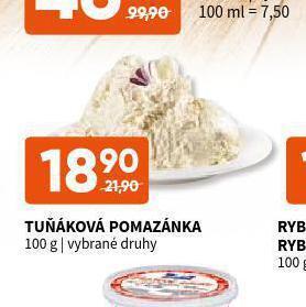 Terno Tuňáková pomazánka nabídka
