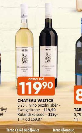 Terno Chateau valtice nabídka