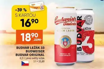 Terno Pivo budvar 33 ležák nabídka