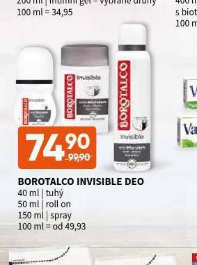 Terno Borotalco invisible deo nabídka