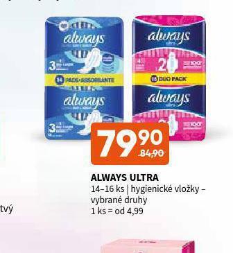 Terno Always ultra hygienické vložky nabídka