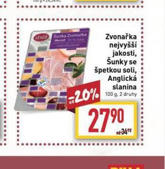 Billa Anglická slanina nabídka