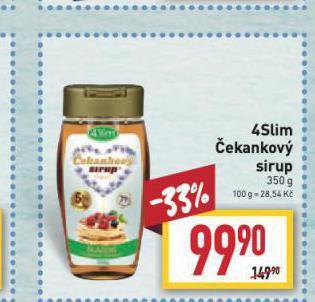 Billa 4slim čekankový sirup nabídka
