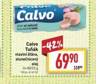 Billa Calvo tuňák nabídka