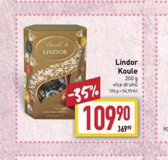 Billa Lindor koule nabídka