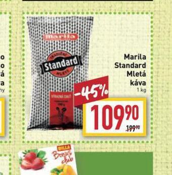 Billa Marila standard mletá káva nabídka