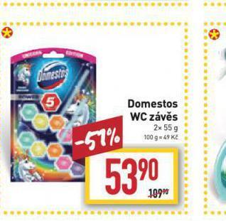Billa Domestos wc závěs nabídka