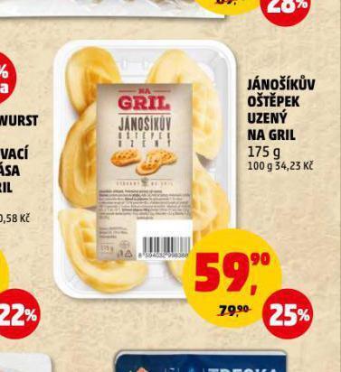 Penny Market Jánošíkův oštěpek uzený na gril nabídka