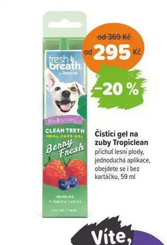 Čistící gel na zuby tropiclean