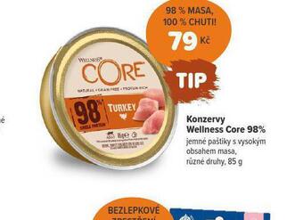 Konzervy wellness core 98%