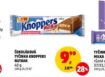 Penny Market Čokoládová tyčinka knoppers nutbar nabídka