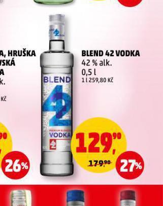 Penny Market Blend 42 vodka nabídka
