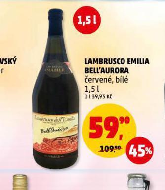Penny Market Lambrusco emilia bell´aurora nabídka