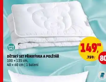 Penny Market Dětský set přikrývka a polštář nabídka