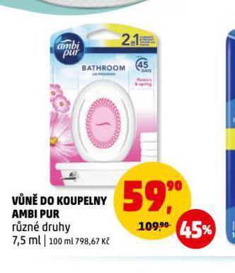 Penny Market Ambi pur vůně do koupelny nabídka