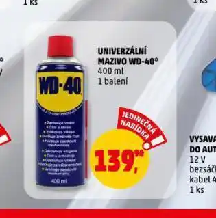 Penny Market Univerzální mazivo wd40 nabídka