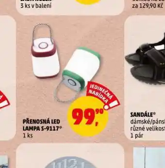 Penny Market Přenosná led lampa nabídka
